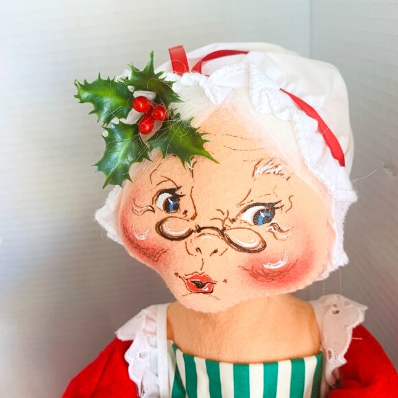 ANNALEE Mrs Claus Mr Santa Claus Merry Christmas 18” 1993 vntg Dolls - Picture 5 of 13
